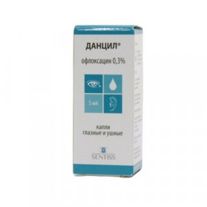 ДАНЦИЛ 0,3% 5МЛ. ГЛ./УШНЫЕ КАПЛИ ФЛ./КАП. /СЕНТИСС ФАРМА/