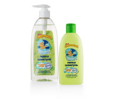 МОЕ СОЛНЫШКО ПЕНКА-ШАМПУНЬ С ГОЛОВЫ ДО ПЯТ АЛОЭ+РИС.МОЛОЧКО 200МЛ. ФЛ.