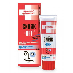 ДОКТОР БИОКОН СИНЯК-OFF ГЕЛЬ Б/ТОНИР.ЭФФЕКТА 30Г. ТУБА