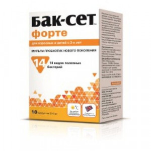 БАК-СЕТ ФОРТЕ 210МГ. №10 КАПС.