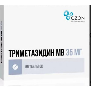 ТРИМЕТАЗИДИН МВ 35МГ. №60 ТАБ.ПРОЛОНГ. П/П/О /АТОЛЛ/ОЗОН/ ТРИМЕТАЗИДИН МВ 35МГ. №60 ТАБ.ПРОЛОНГ. П/П/О /АТОЛЛ/ОЗОН/