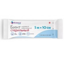 КЛИНСА БИНТ СТЕР. 5МХ10СМ И/У