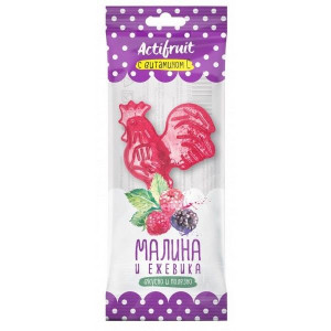АКТИФРУТ КАРАМЕЛЬ ЛЕДЕНЦ. ЦИНК+ВИТАМ. С МАЛИНА+ЕЖЕВИКА 17Г.