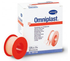 ХАРТМАНН ОМНИПЛАСТ ЛЕЙКОПЛАСТ. 1,25СМХ5М. №1 ТЕЛ.ЦВ. ТЕКСТ.ТКАНЬ [OMNIPLAST]