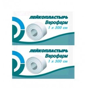 ЛЕЙКОПЛАСТЫРЬ 1Х500 ТКАН.ОСНОВА РУЛОН КОНТ.УПАКОВКА/ПАКЕТ /ВЕРОФАРМ/
