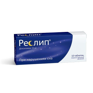 РЕСЛИП 15МГ. №10 ТАБ. П/П/О /АЛИУМ/ОБОЛЕНСКОЕ/ РЕСЛИП 15МГ. №10 ТАБ. П/П/О /АЛИУМ/ОБОЛЕНСКОЕ/