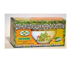 СИЛА РОСС.ТРАВ №12 ФИТОЧАЙ Д/НОРМАЛИЗ. НЕРВНОЙ СИСТЕМЫ 1,5Г. №20 ПАК. (+СТЕВИЯ)