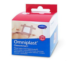 ХАРТМАНН ОМНИПЛАСТ ЛЕЙКОПЛАСТ. 5СМХ5М. №1 ТЕЛ.ЦВ. ТЕКСТ.ТКАНЬ /АРТ.900532/900531/900442/ [OMNIPLAST]