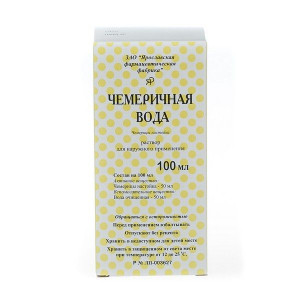 ЧЕМЕРИЧНАЯ ВОДА 100МЛ. Р-Р Д/НАРУЖ.ПРИМ. ФЛ. /ЯРОСЛАВСКАЯ ФФ/