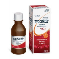 ТУССИКОД 1,5МГ/МЛ. 150МЛ. Р-Р Д/ПРИЕМА ВНУТРЬ ФЛ.