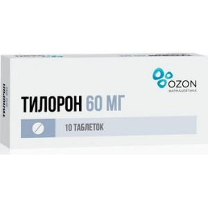 ТИЛОРОН 60МГ. №10 ТАБ. П/П/О /ОЗОН/ ТИЛОРОН 60МГ. №10 ТАБ. П/П/О /ОЗОН/