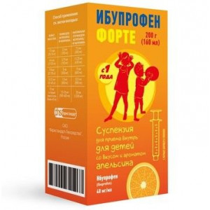 ИБУПРОФЕН ФОРТЕ 40МГ/МЛ. 160МЛ. №1 СУСП. Д/ПРИЕМА ВНУТРЬ Д/ДЕТ. АПЕЛЬСИН ФЛ. +МЕРН.ЛОЖКА/ШПРИЦ /ФАРМСТАНДАРТ/