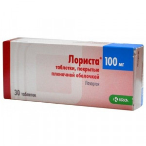 ЛОРИСТА 100МГ. №30 ТАБ. П/П/О /KRKA/ ЛОРИСТА 100МГ. №30 ТАБ. П/П/О /KRKA/