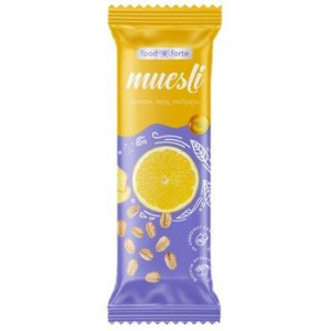 ФУД ФОРТЕ БАТОНЧИК-МЮСЛИ ЛИМОН+МЕД+ИМБИРЬ 50Г. [FOODFORTE]