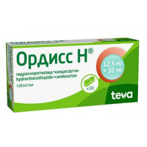 ОРДИСС Н 12,5МГ.+32МГ. №30 ТАБ.