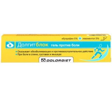 ДОЛГИТБЛОК 5%+3% 50Г. ГЕЛЬ Д/НАРУЖ.ПРИМ. ТУБА /ДОЛОРГИТ/