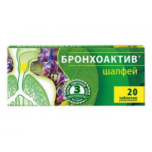 ВИТАМИР БРОНХОАКТИВ ШАЛФЕЙ №24 ТАБ. /КВАДРАТ-С/ ВИТАМИР БРОНХОАКТИВ ШАЛФЕЙ №24 ТАБ. /КВАДРАТ-С/
