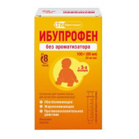 ИБУПРОФЕН 20МГ/МЛ. 100Г. (80МЛ.) №1 СУСП. Д/ПРИЕМА ВНУТРЬ Д/ДЕТ. Б/АРОМАТИЗ. ФЛ. +МЕРН.ШПРИЦ /ФАРМСТАНДАРТ/