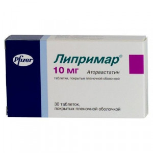 ЛИПРИМАР 10МГ. №30 ТАБ. П/П/О /ГЕДЕКЕ/ПФАЙЗЕР/ ЛИПРИМАР 10МГ. №30 ТАБ. П/П/О /ГЕДЕКЕ/ПФАЙЗЕР/