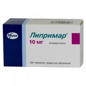 ЛИПРИМАР 10МГ. №100 ТАБ. П/П/О /ГЕДЕКЕ/ПФАЙЗЕР/ ЛИПРИМАР 10МГ. №100 ТАБ. П/П/О /ГЕДЕКЕ/ПФАЙЗЕР/